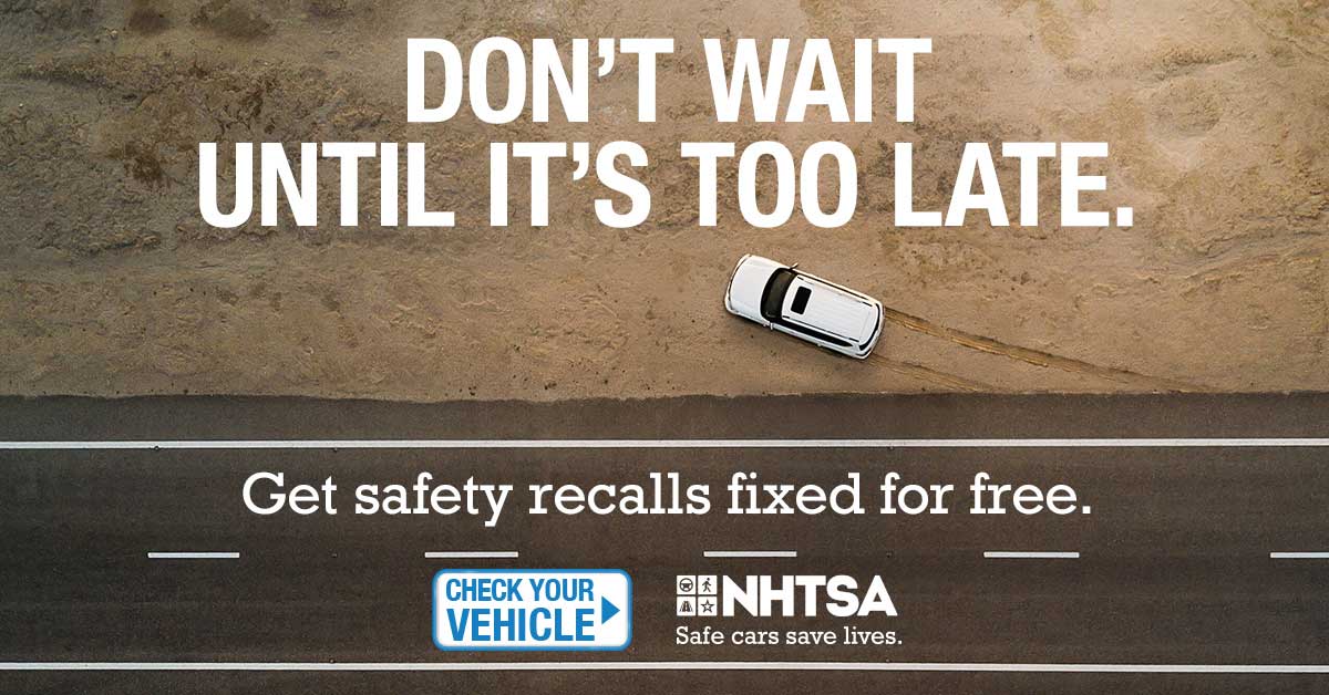 Preview static image for nhtsa/NHTSA-DontWait-1200x628